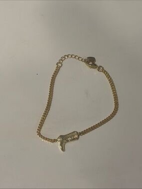 Evry jewels Gold Tone Women's Boot Charm Bracelet